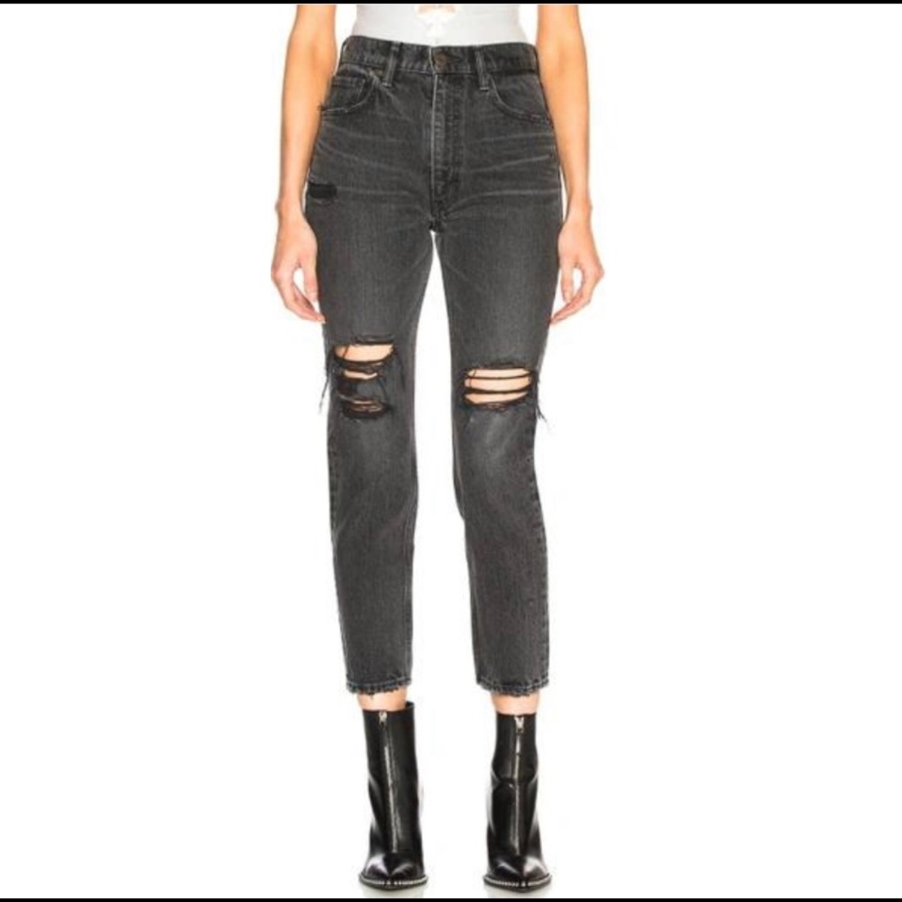 Moussy Vintage Stuart Boy Skinny in Black